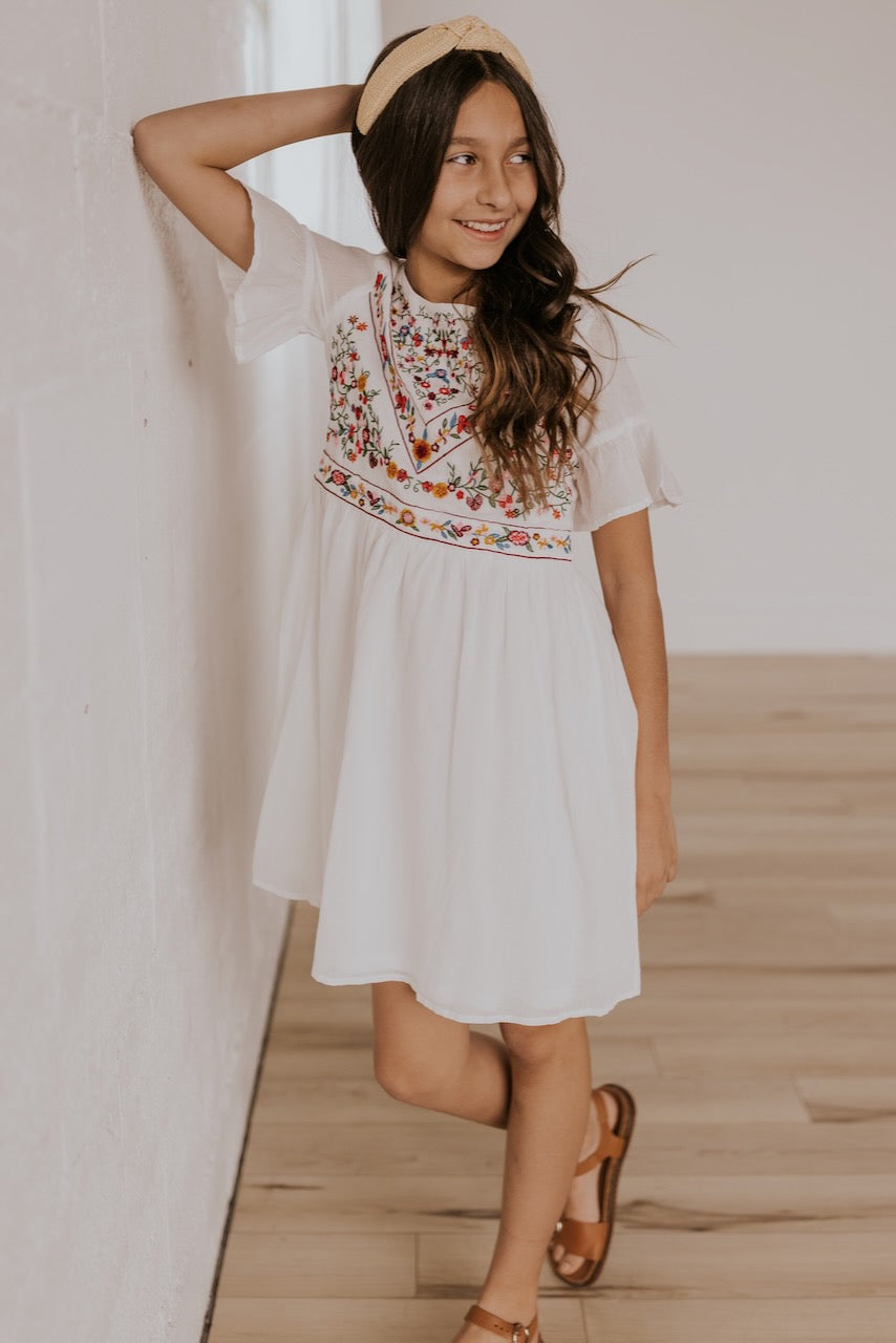 Mini DeMille Embroidery Dress