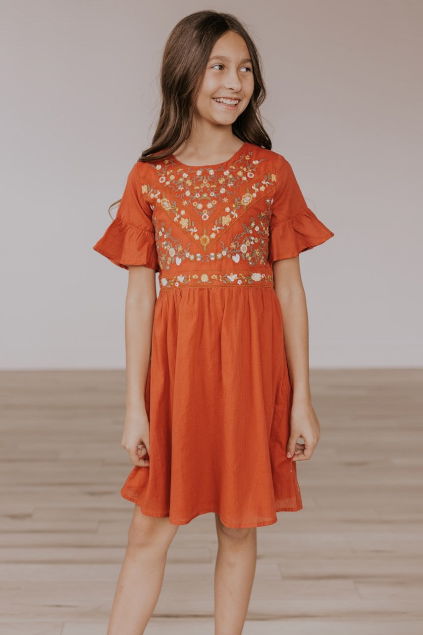 Mini DeMille Embroidery Dress