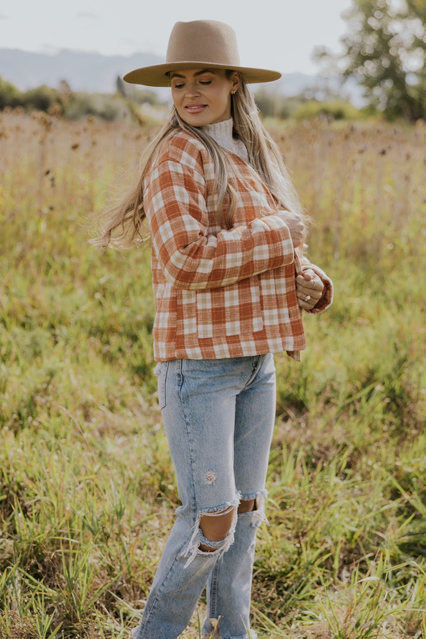 Blushing Red Plaid Jacket