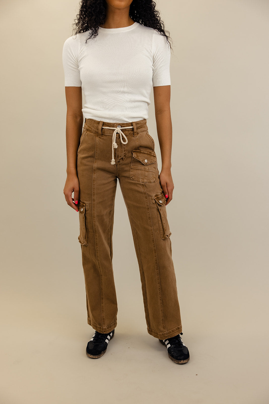 Colton High Rise Cargo Straight Pants