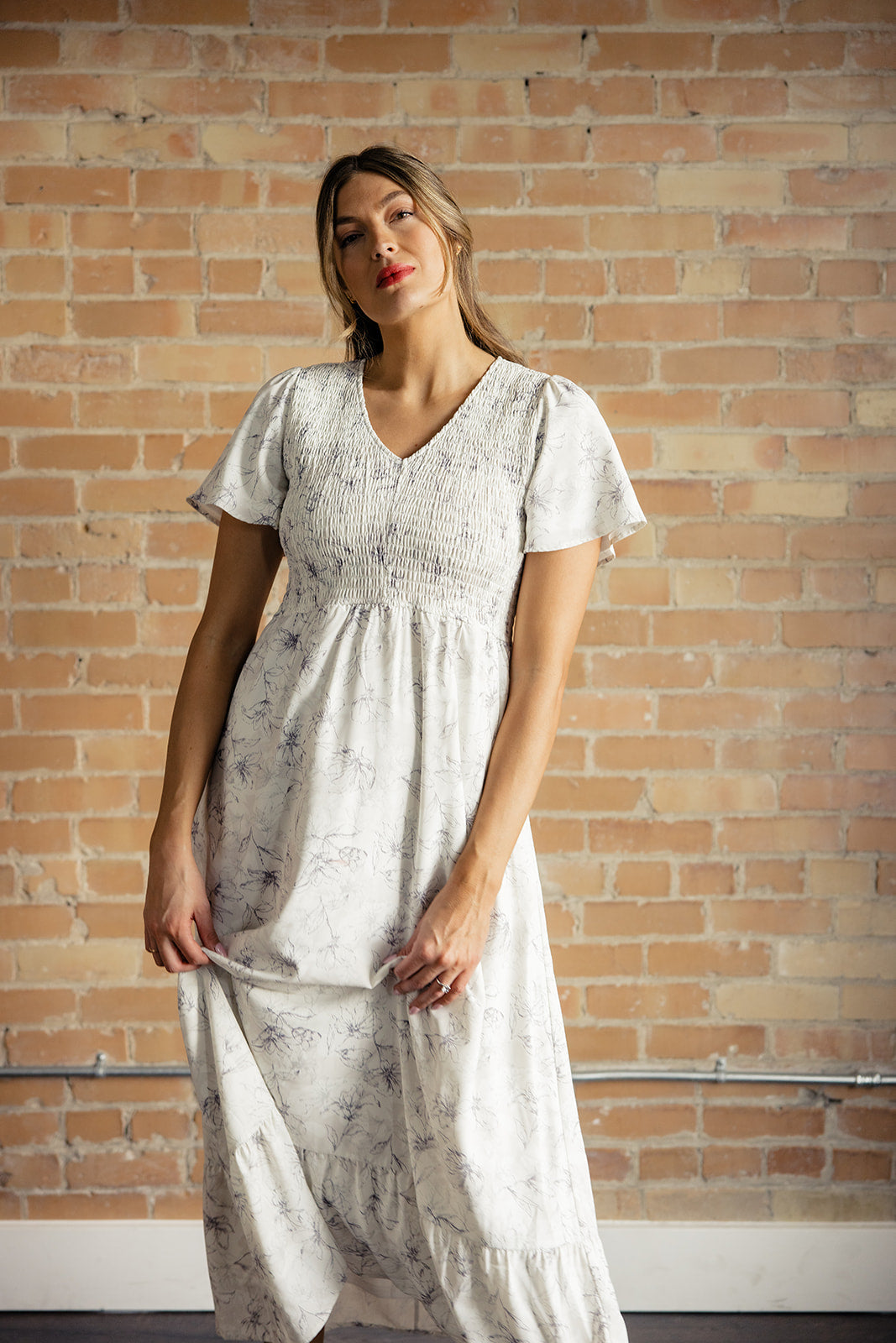 Captivated By You Smocked Maxi