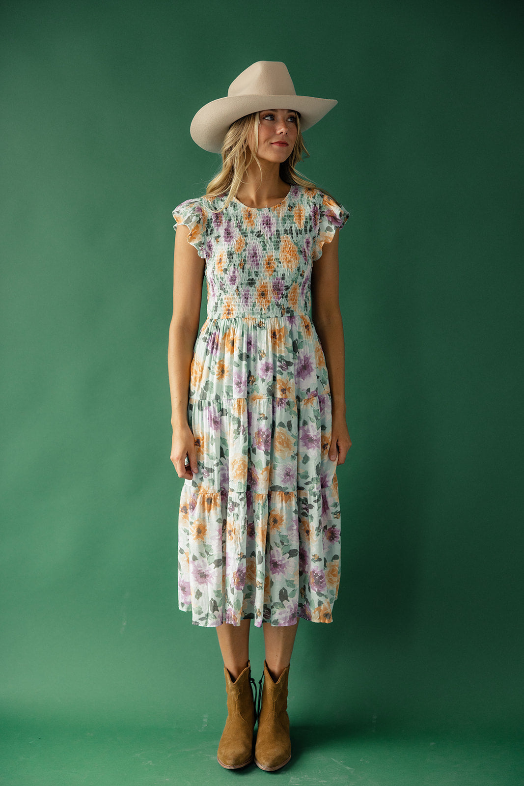 Through the Garden Gate Smocked Dress