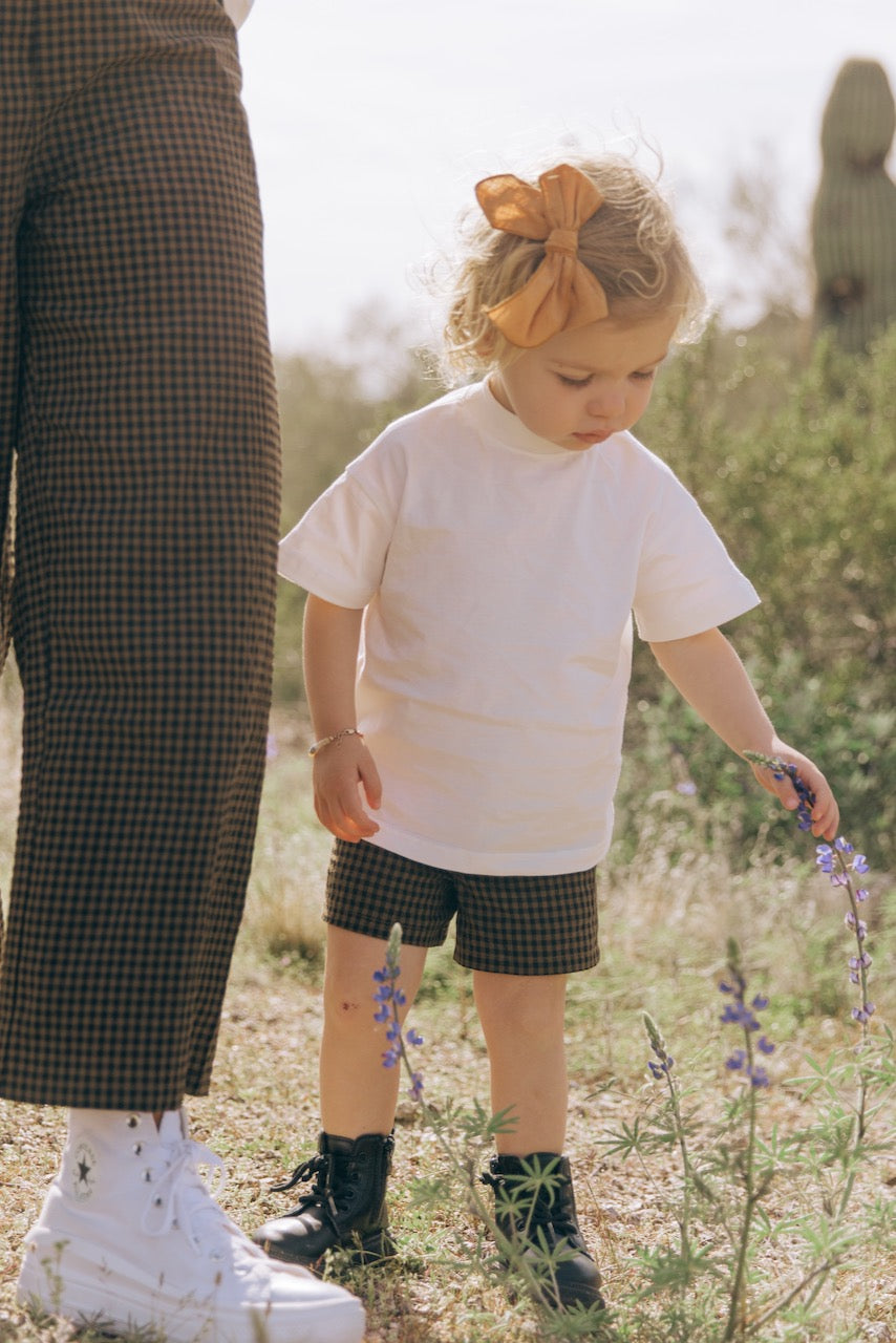 Mini Milo Gingham Shorts