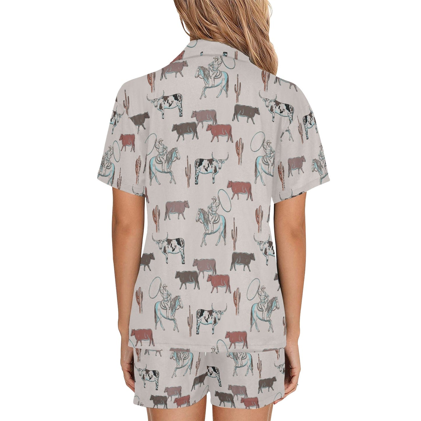 Cattle Drive Women's Western Pajama Set