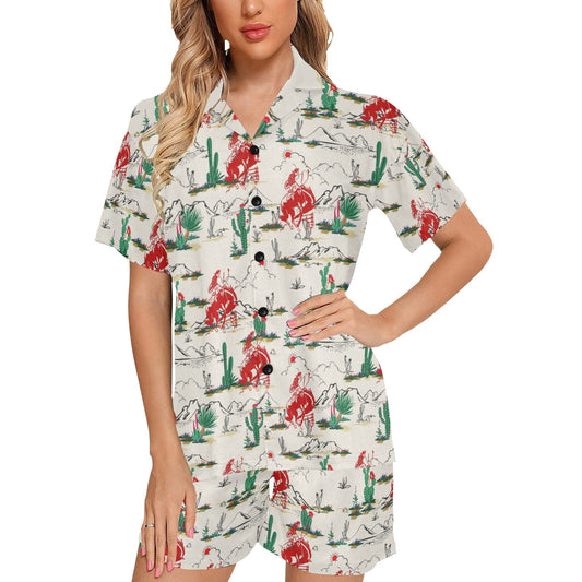 Desert Rodeo Womens Short Pajama Set