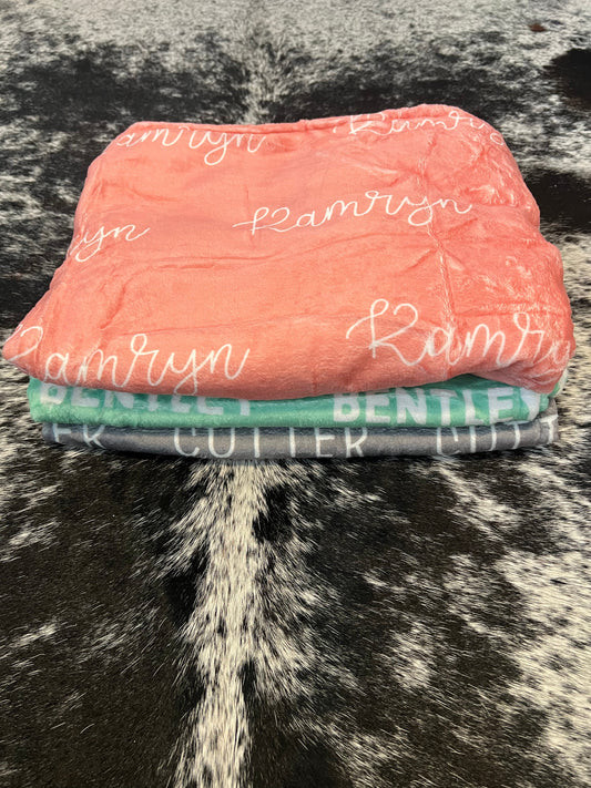 Custom Name Blanket **ROUND 2**