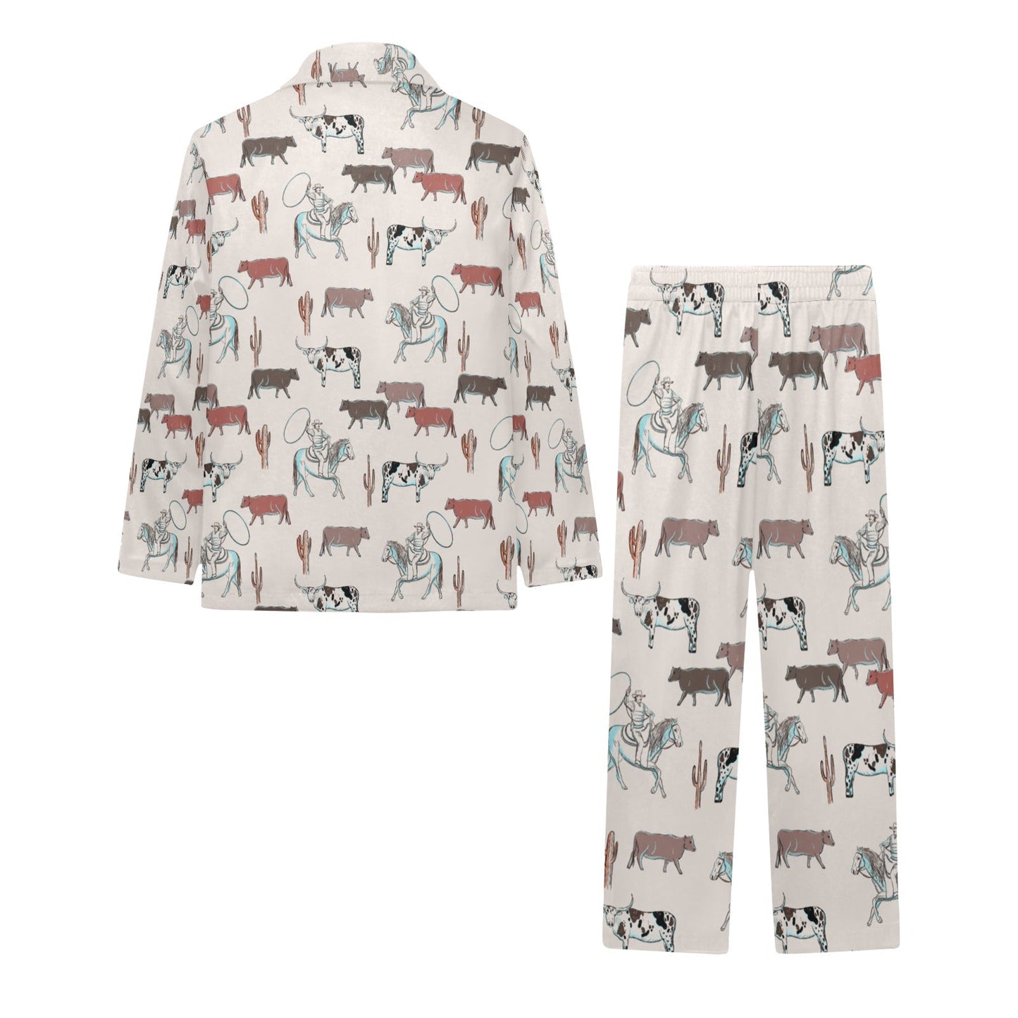 Cattle Drive Girl's Western Pajama Set