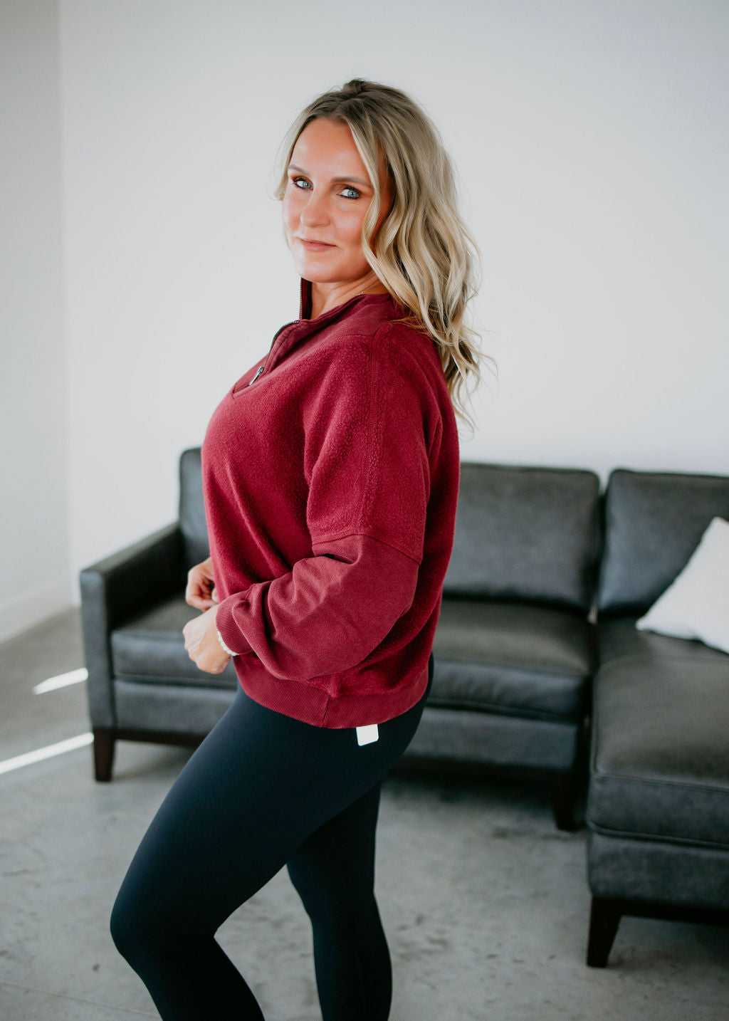 Vonn Half Zip Pullover by Lily and Lottie