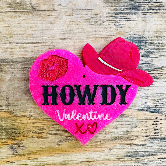 "Howdy Valentine" Car Freshie