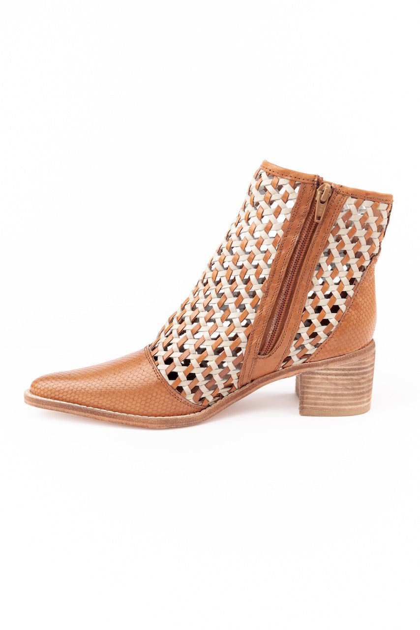 Opening Night Woven Ankle Boot