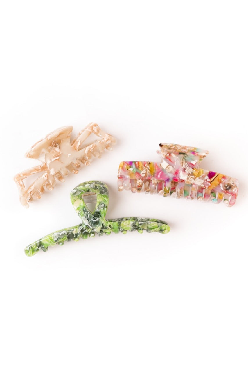 ROOLEE Botanical Claw Clip Set