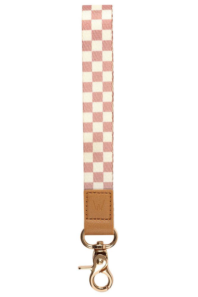 Blush Check Wrist Lanyard