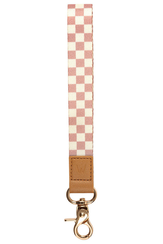 Blush Check Wrist Lanyard