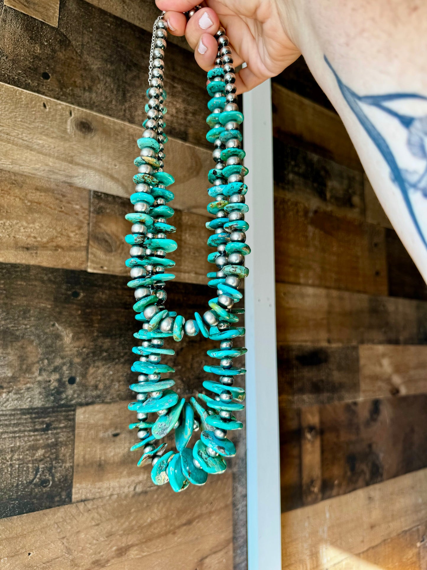 19 inch - NFR collection - sterling silver and turquoise