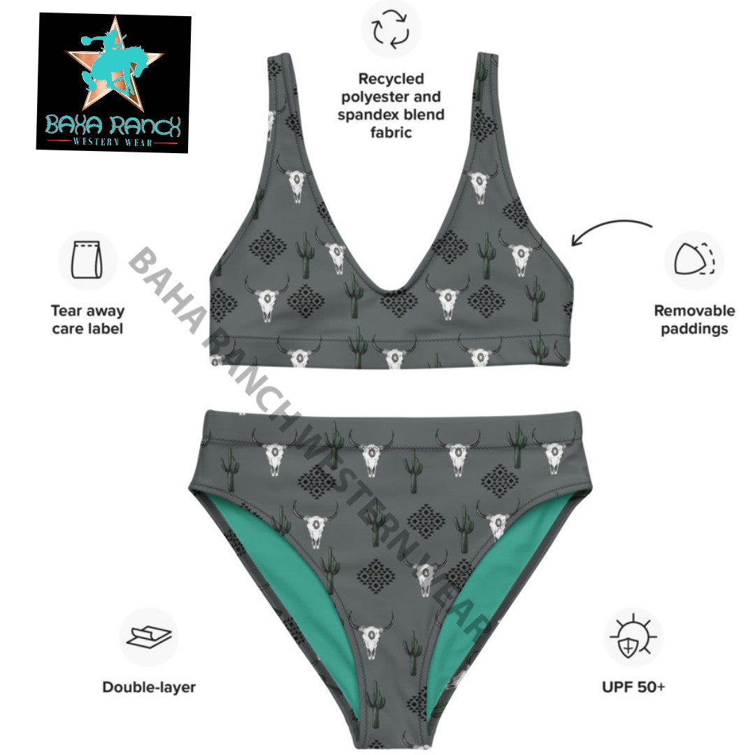 Yeehaw Aztec Bull Skull Bikini