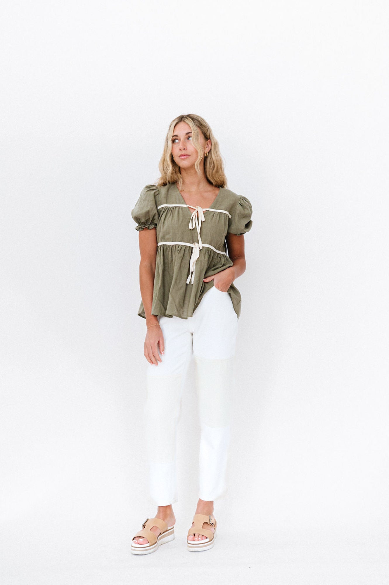 Winny Top in Olive