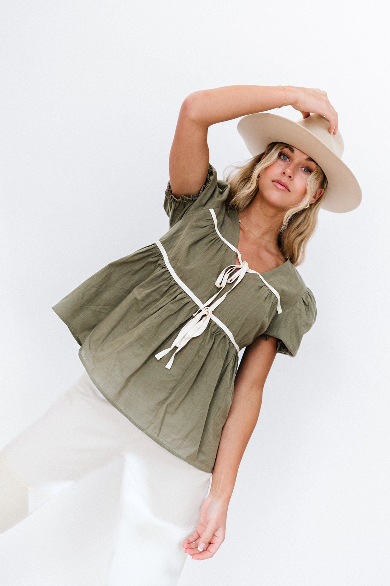 Winny Top in Olive