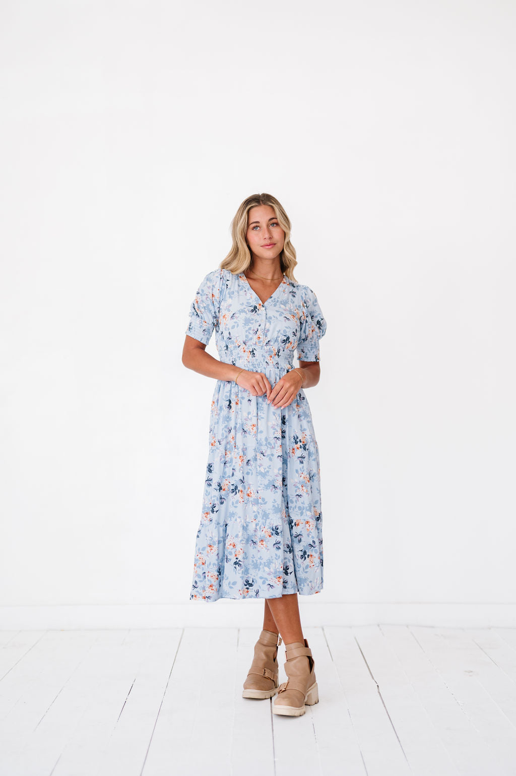 Margo Dress in Sky Blue