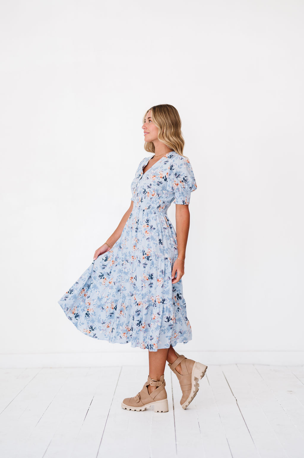 Margo Dress in Sky Blue