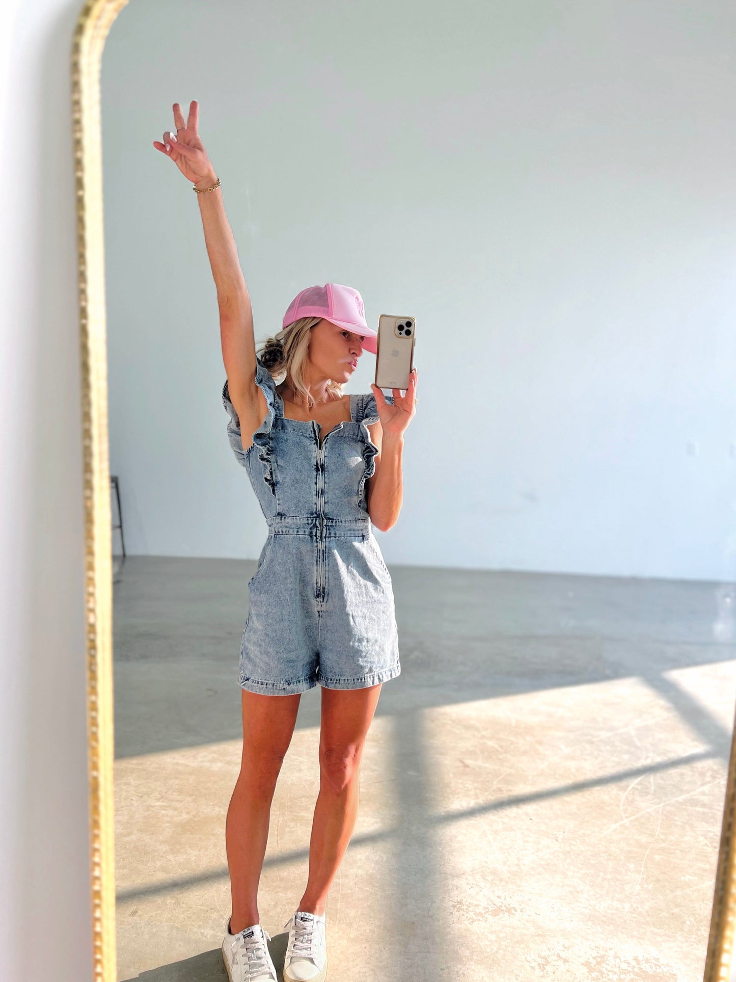 The Emmie Denim Romper