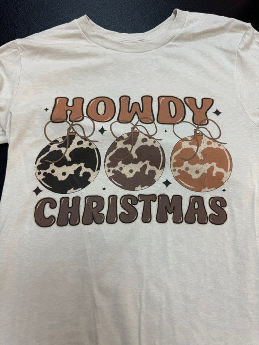 Howdy Christmas Baubles Graphic Tee