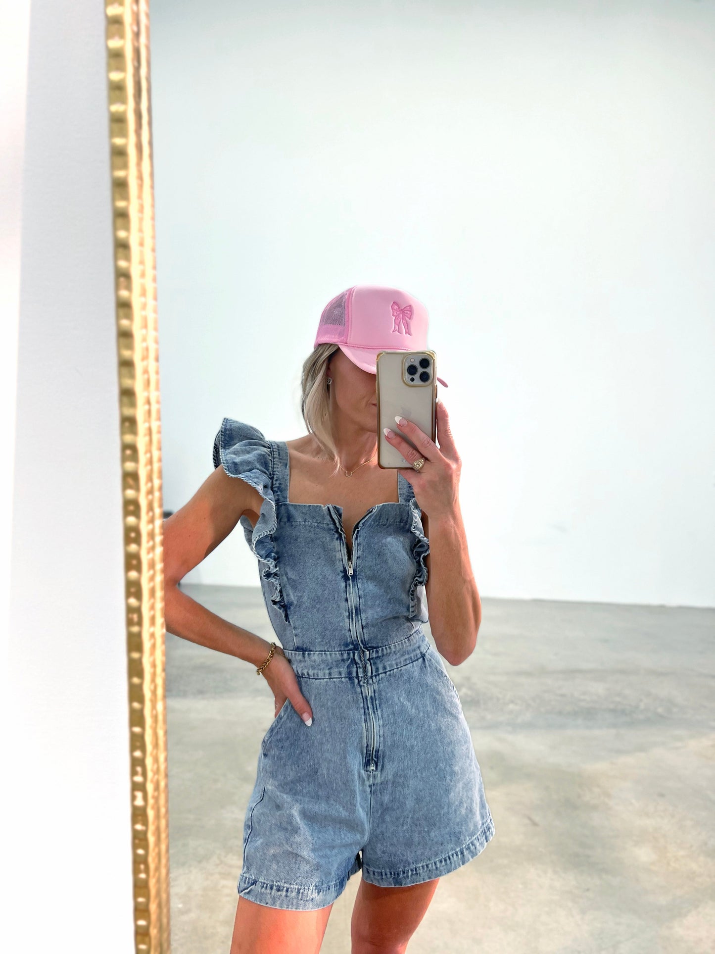 The Emmie Denim Romper