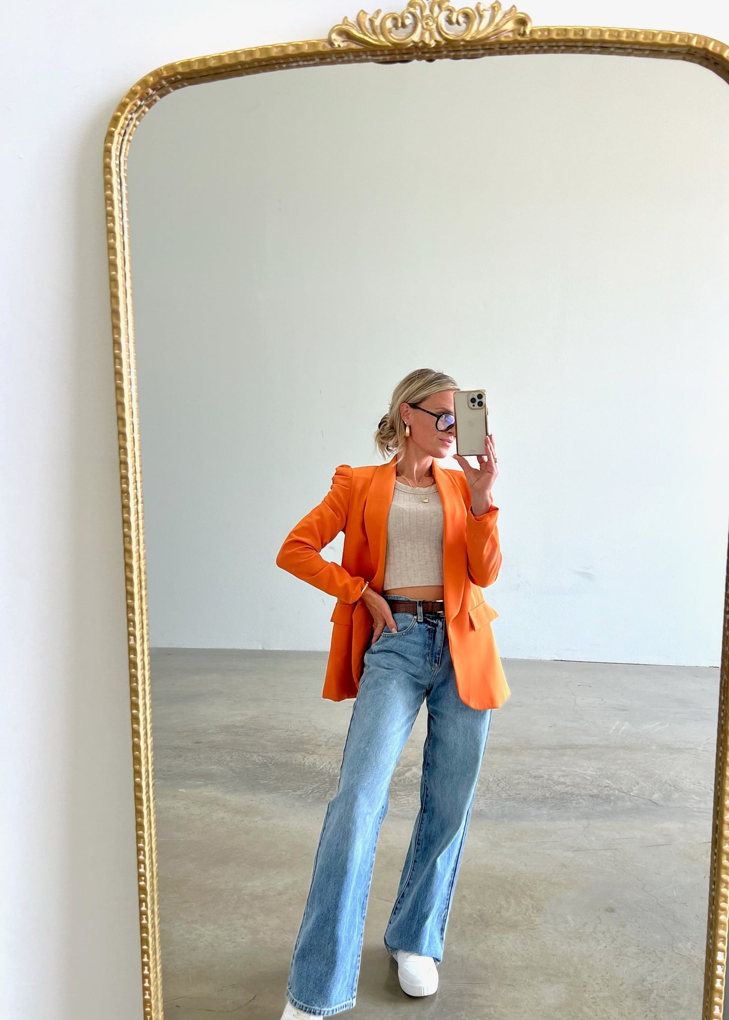 The Dia Blazer in Orange