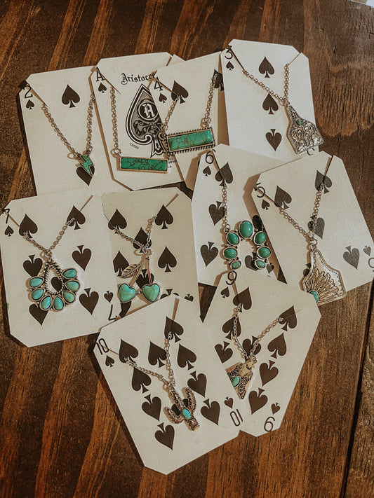 Texas Hold Em Turquoise Necklace Collection