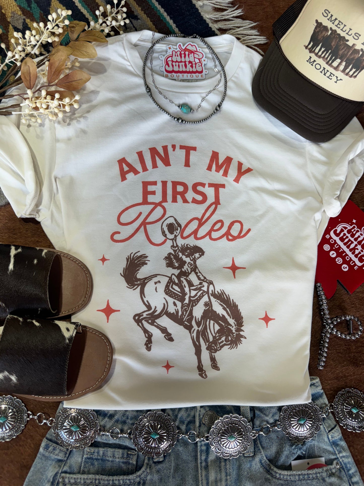 Ain't My First Rodeo Cowgirl Graphic Tee