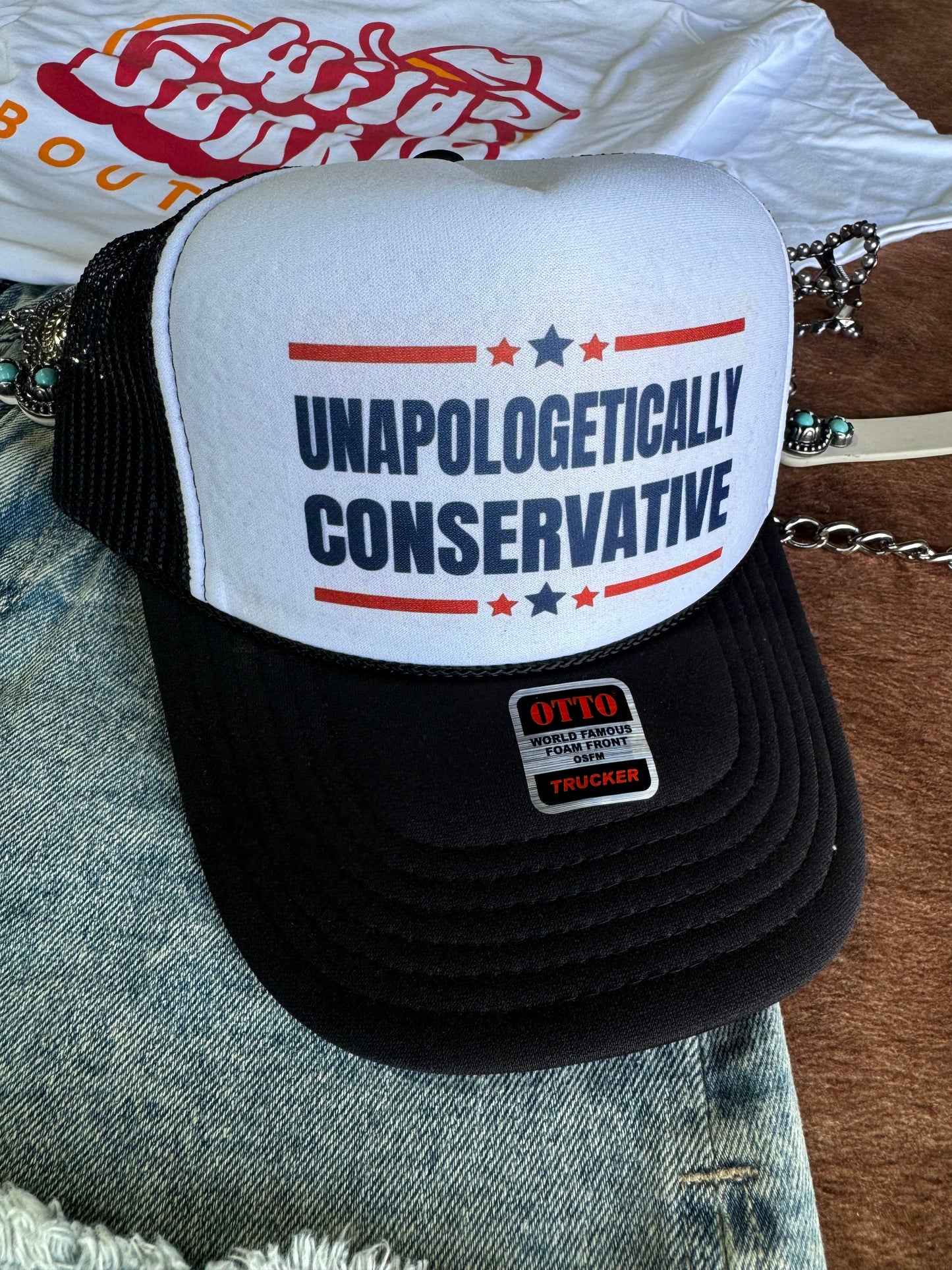 Unapologetically Conservative Trucker Hat