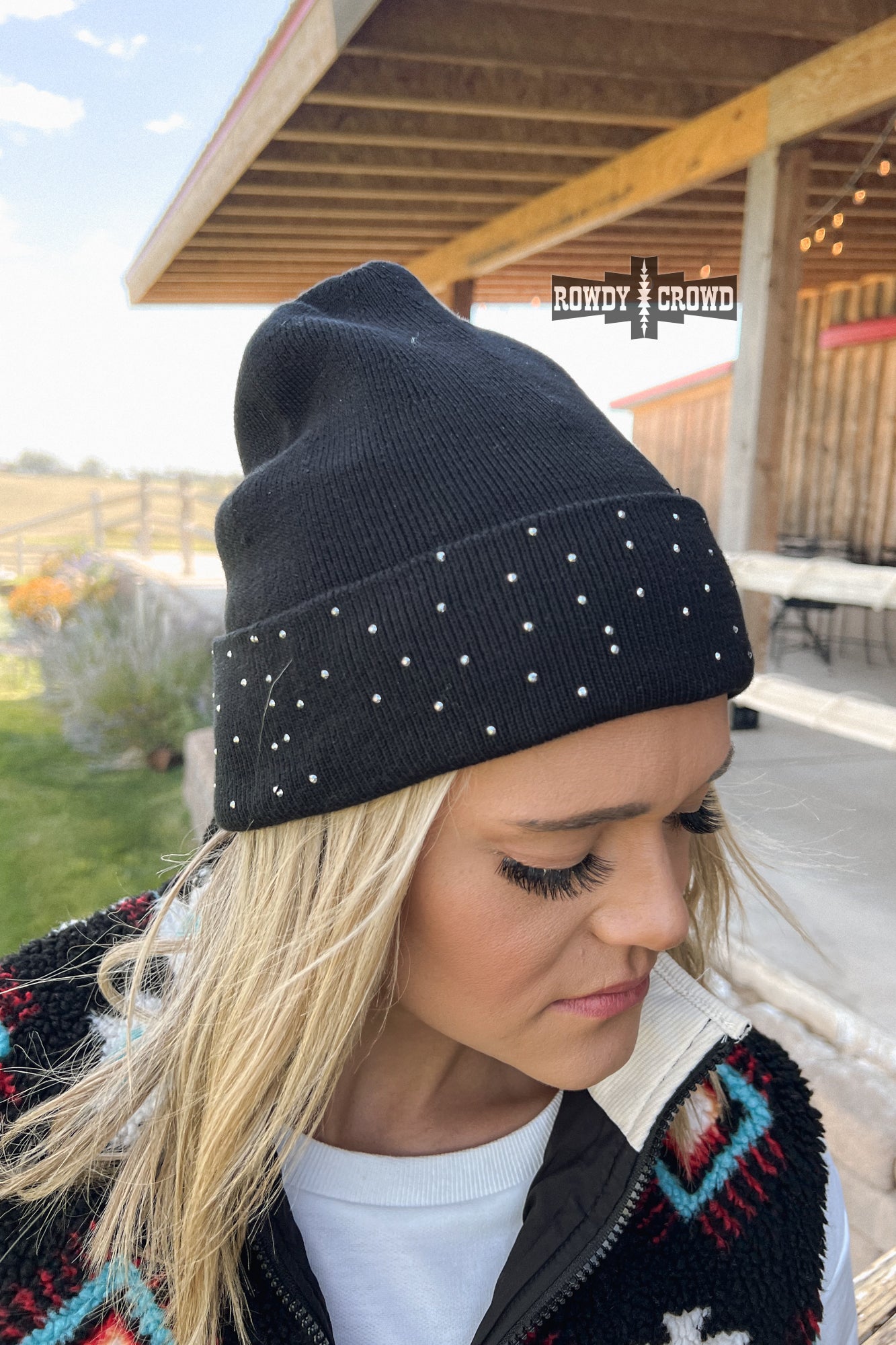 BLACK- Shine Bright Beanie