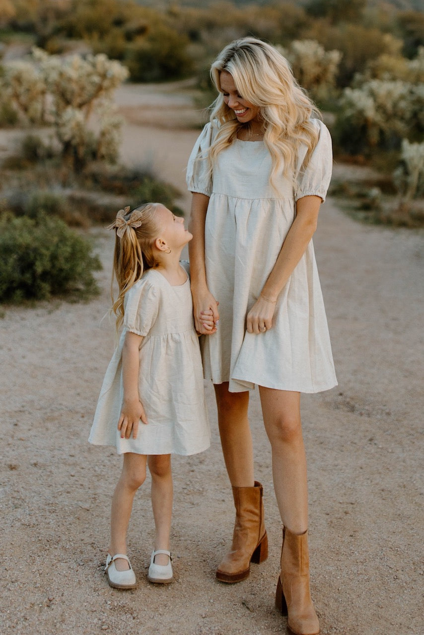 Mini Linen Days Babydoll Dress