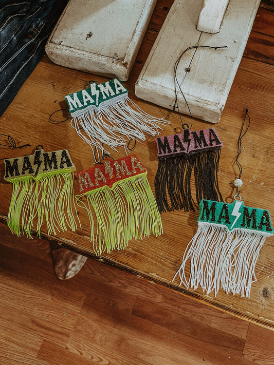 MAMA with Fringe Freshie - Multiple Scents + Colors