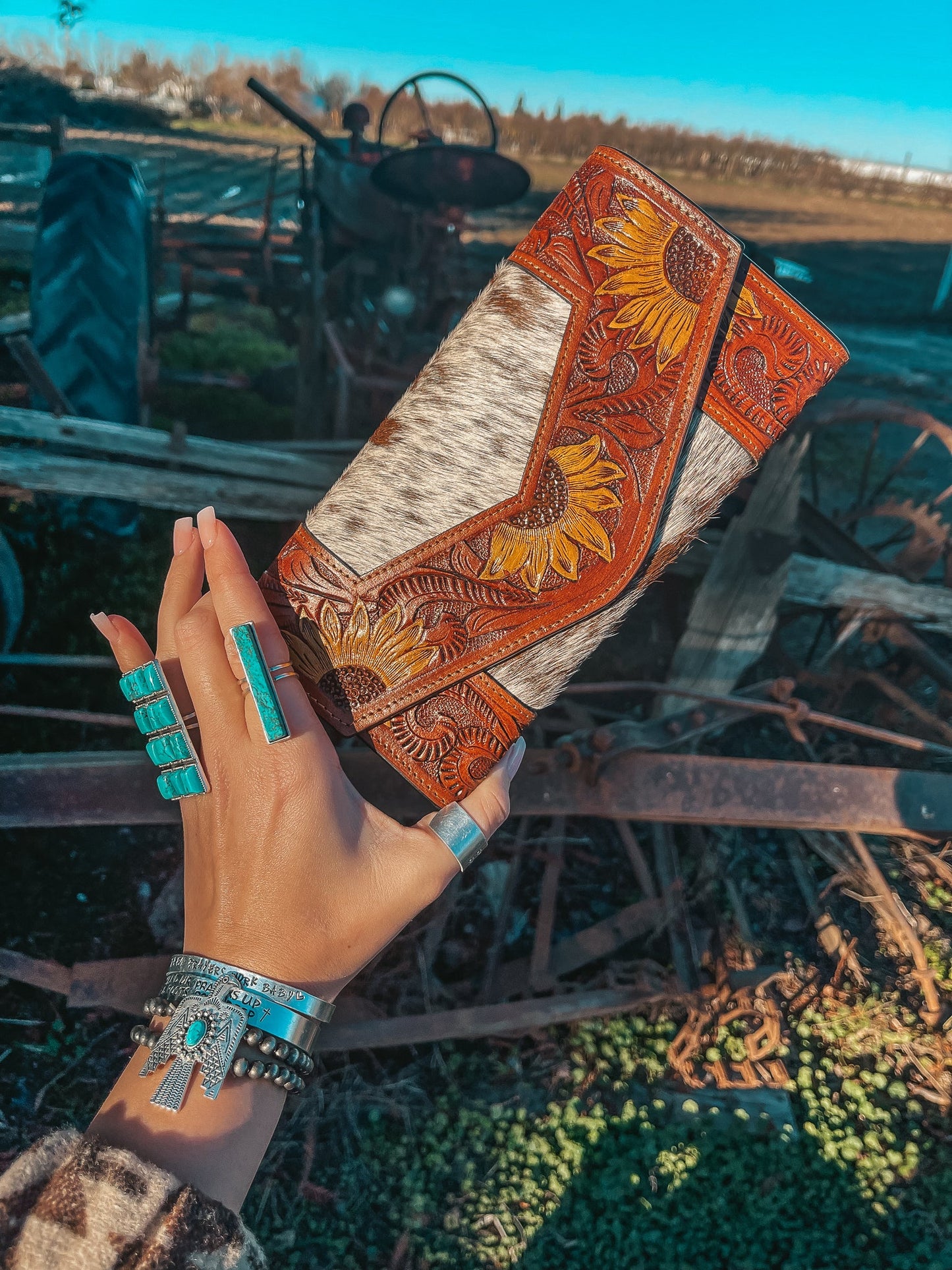 The Ellie Sunflower Wallet a Haute Southern Hyde by Beth Marie Exclusive