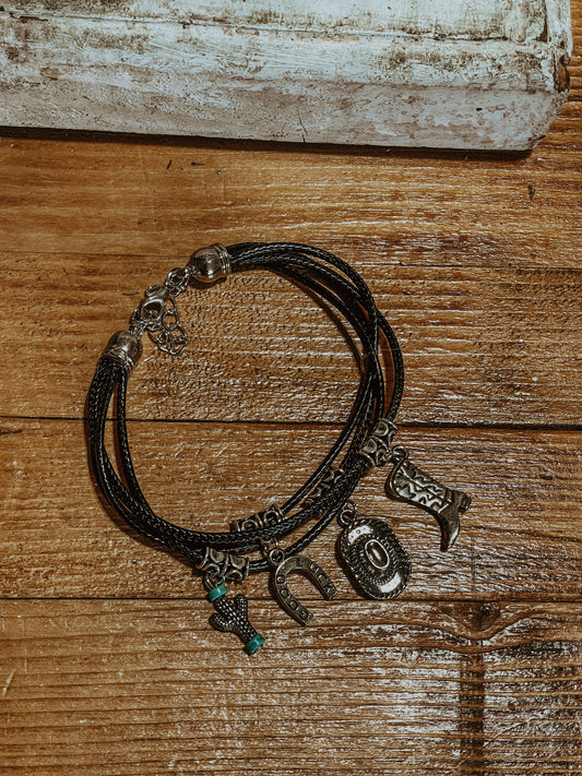 Boho Western Charm Bracelet