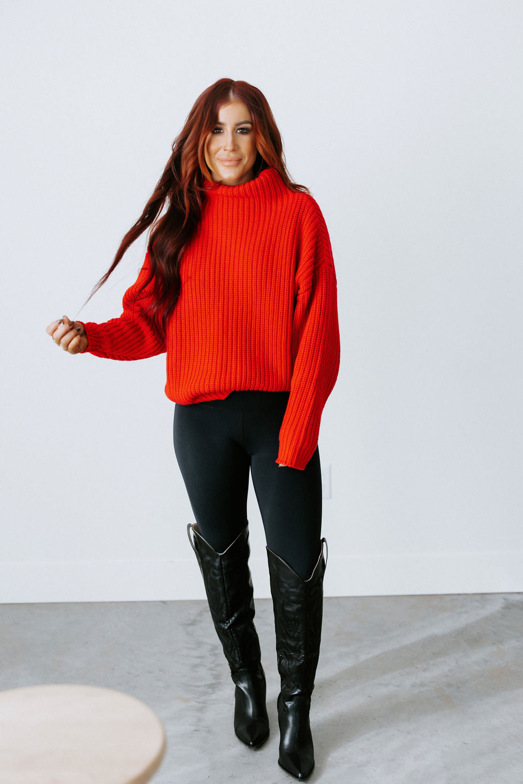 Amherst Funnel Neck Sweater by Lily and Lottie