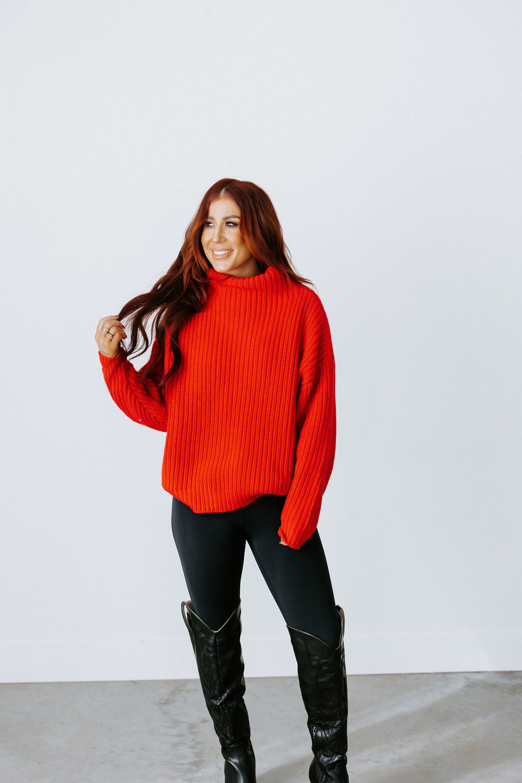 Amherst Funnel Neck Sweater by Lily and Lottie