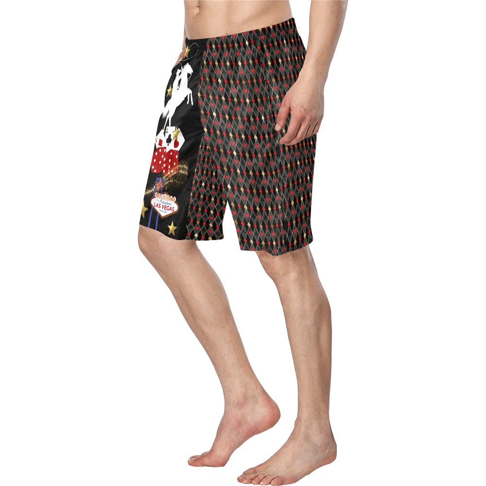 Rodeo Vegas Men's Western Swim Trunks Shorts