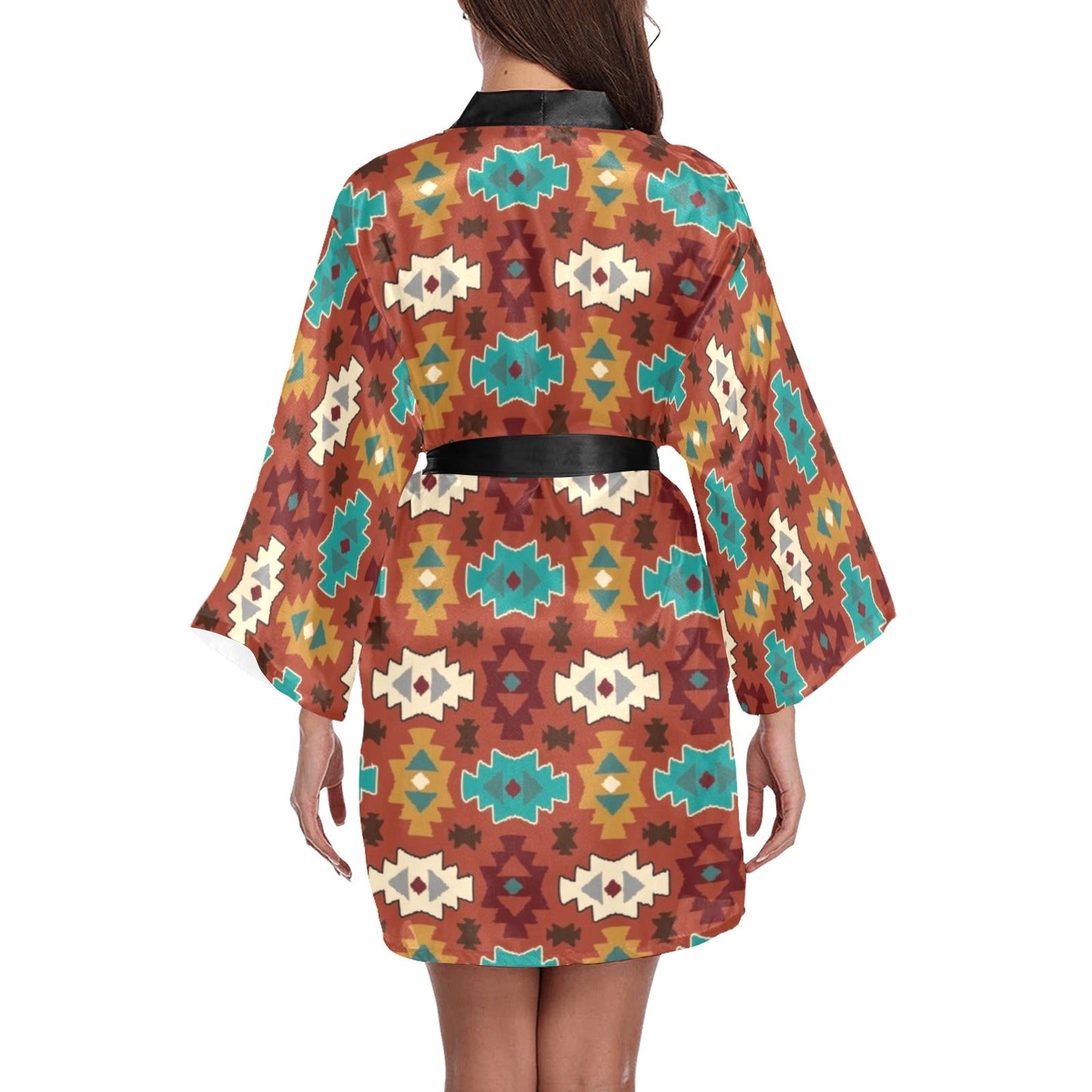 Old Aztec Women's Lounge Kimono Robe