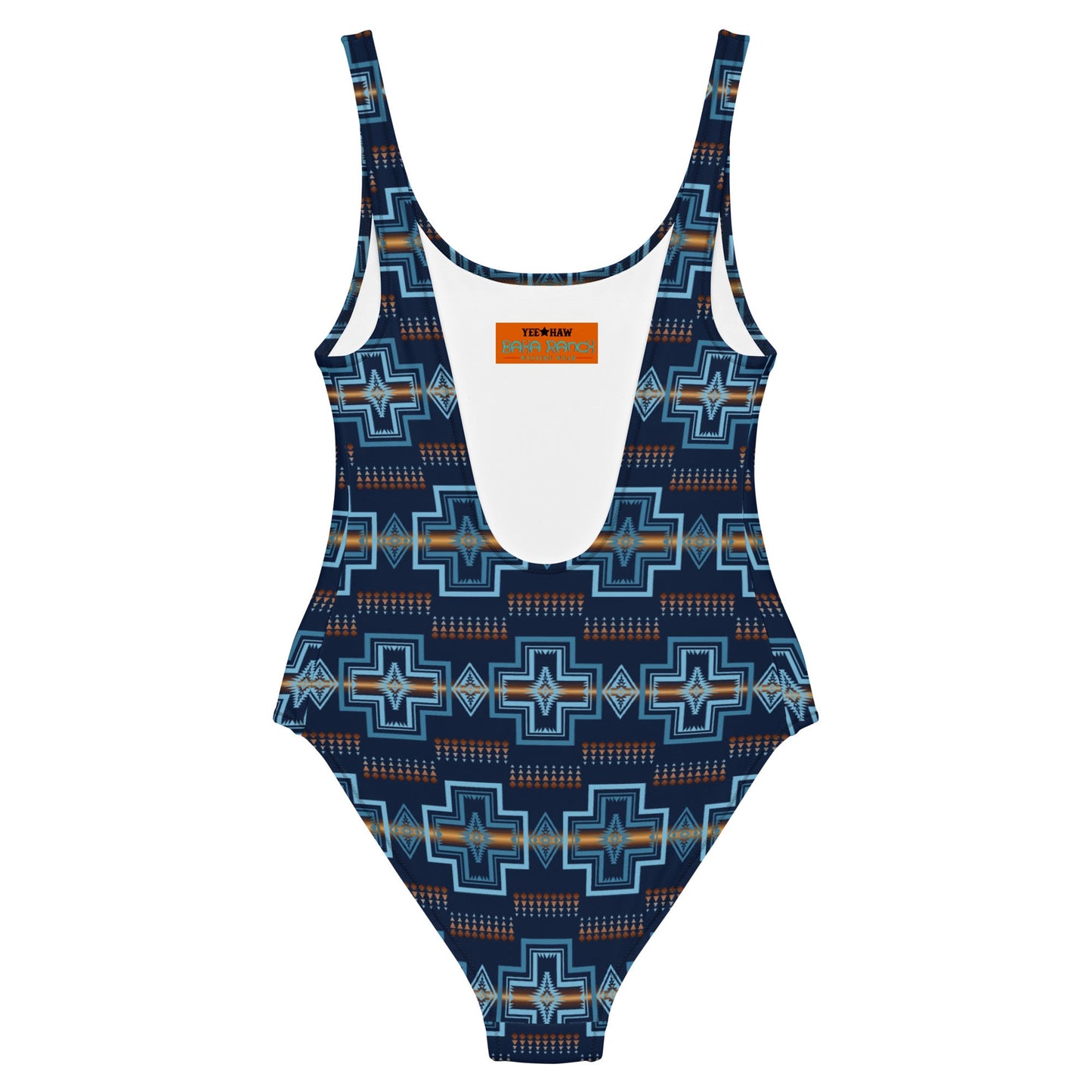 Yeehaw Navy Aztec One-Piece Swimsuit