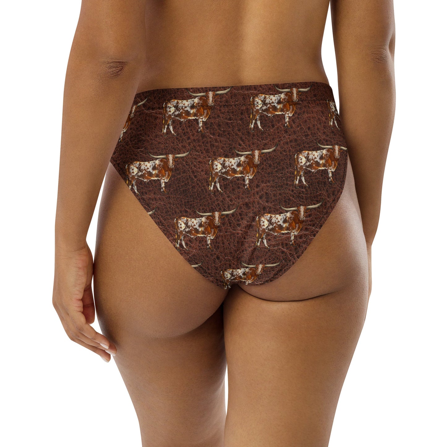 Yeehaw Leather & Longhorns Bikini Bottom