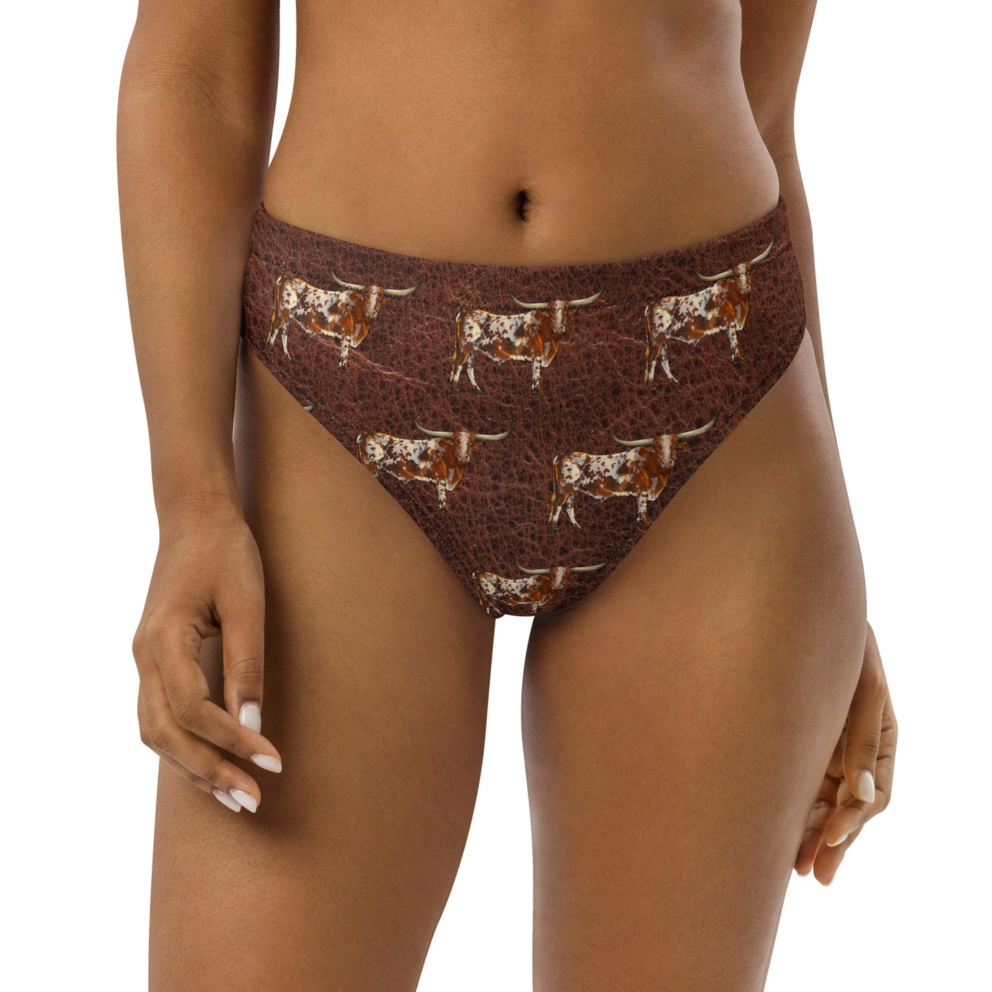 Yeehaw Leather & Longhorns Bikini Bottom