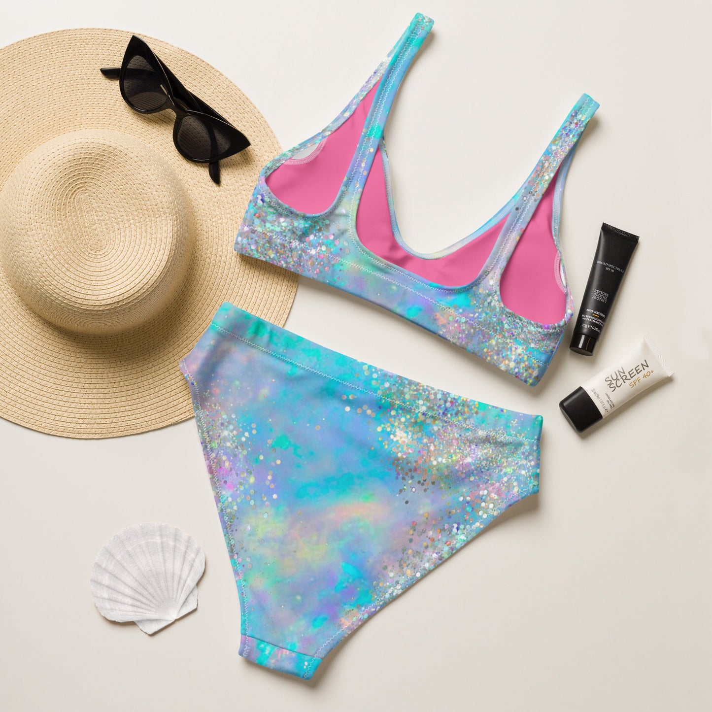 Yeehaw Howdy Opal Glitter Bikini