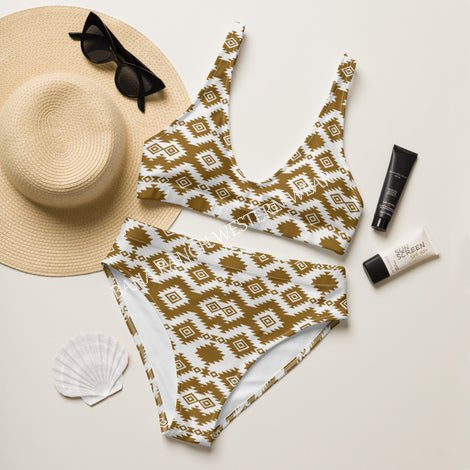 Yeehaw Brown Aztec Bikini