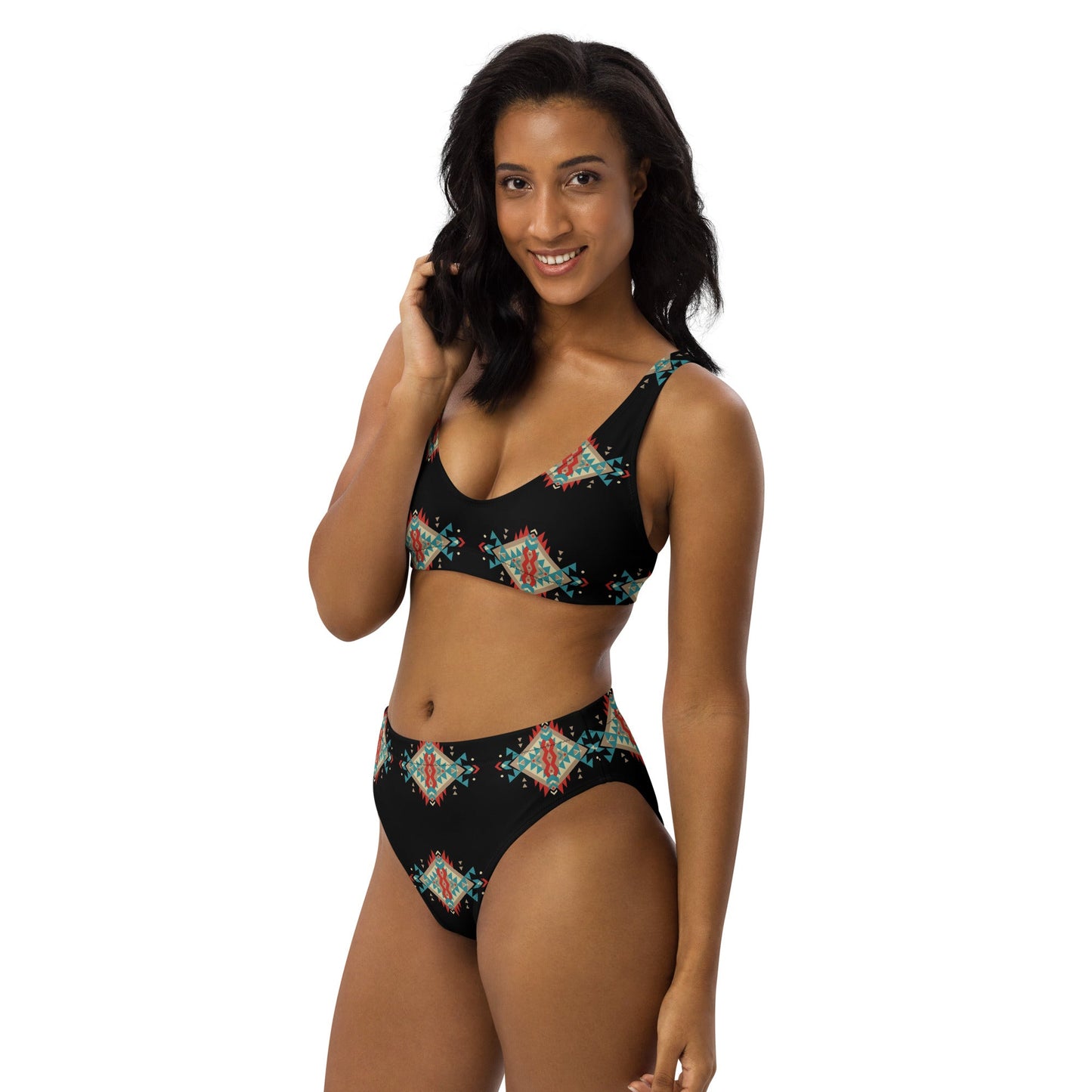 Yeehaw Black Aztec Bikini