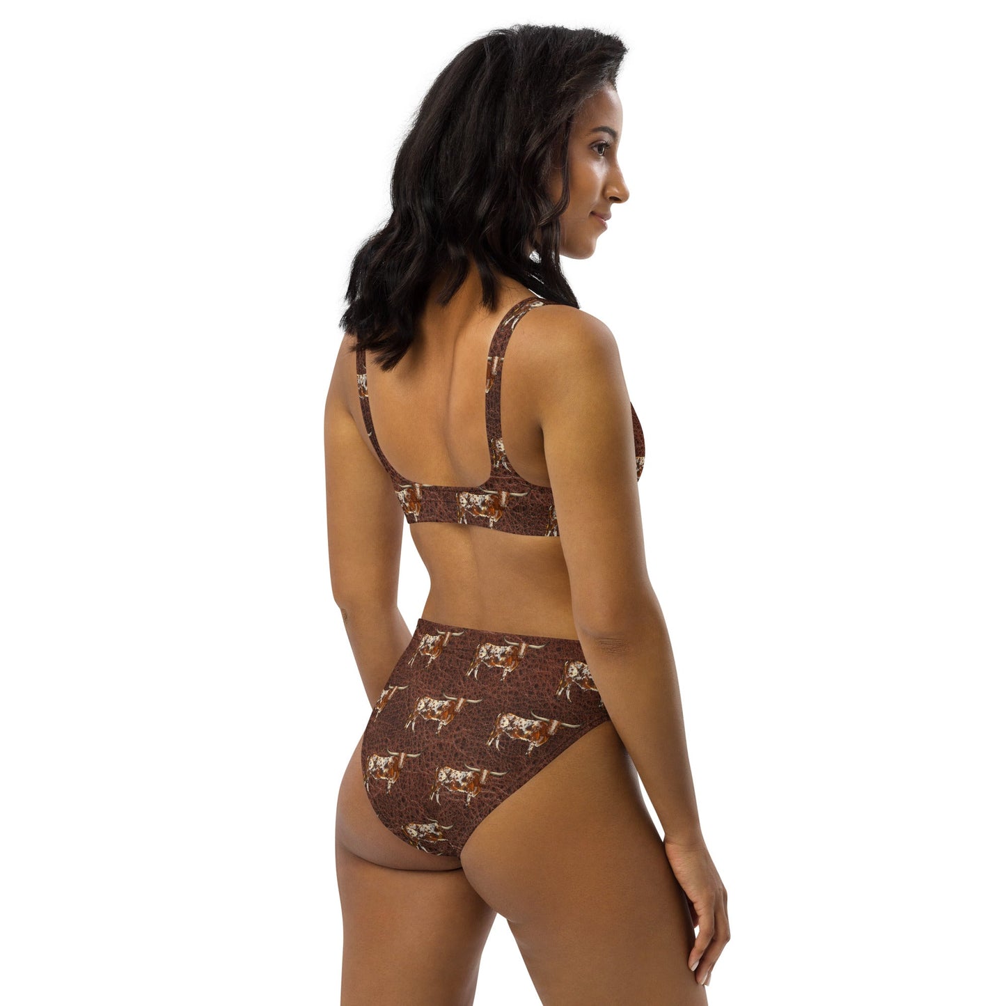 Yeehaw Leather & Longhorns Bikini