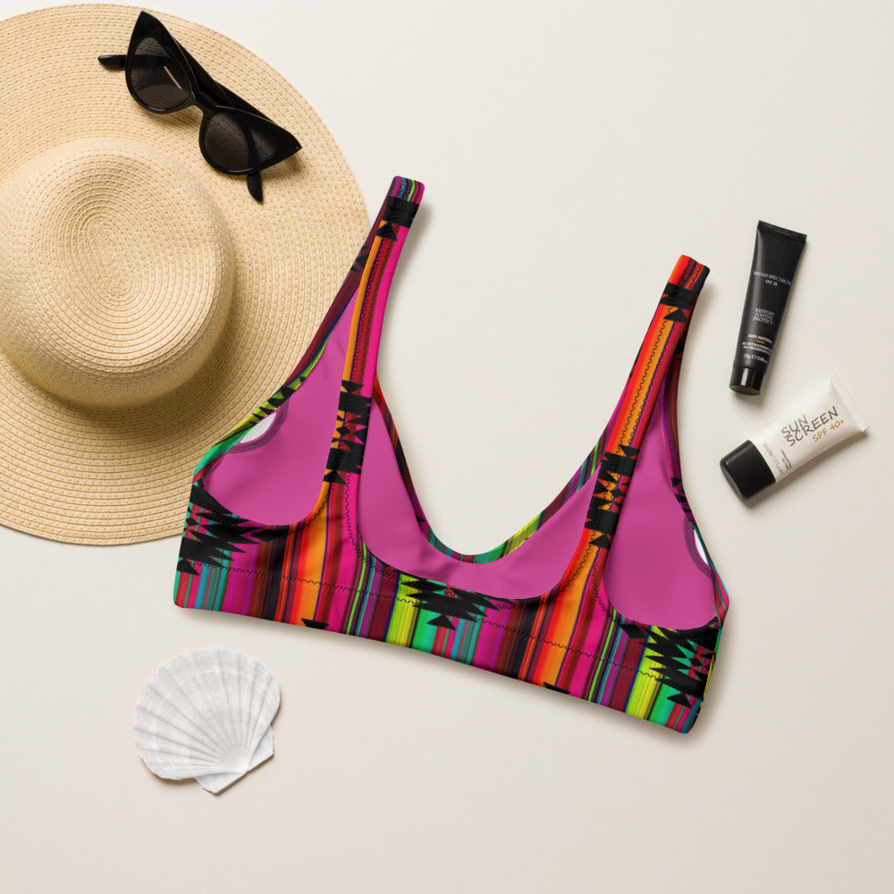 Yeehaw Aztec Serape Bikini Top