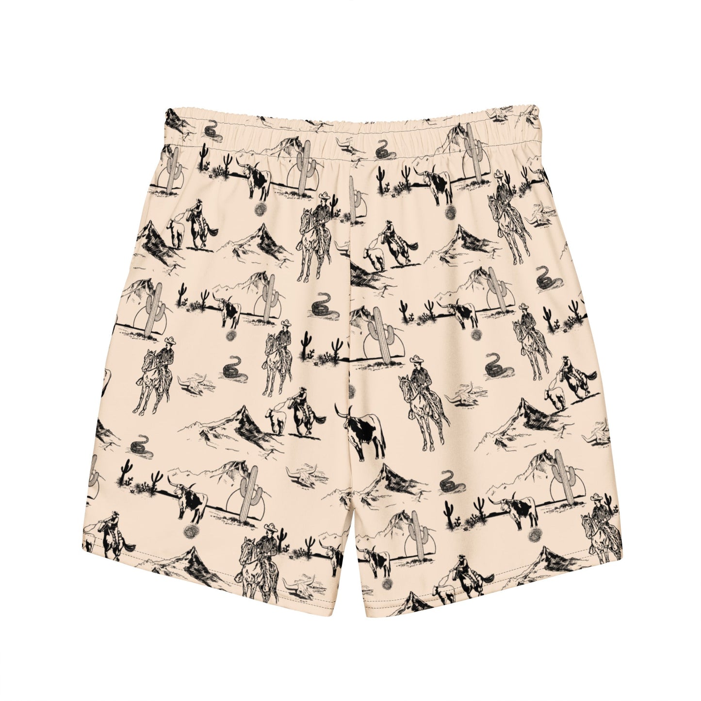 Yeehaw Cowboy Ranch Men's Swim Trunks