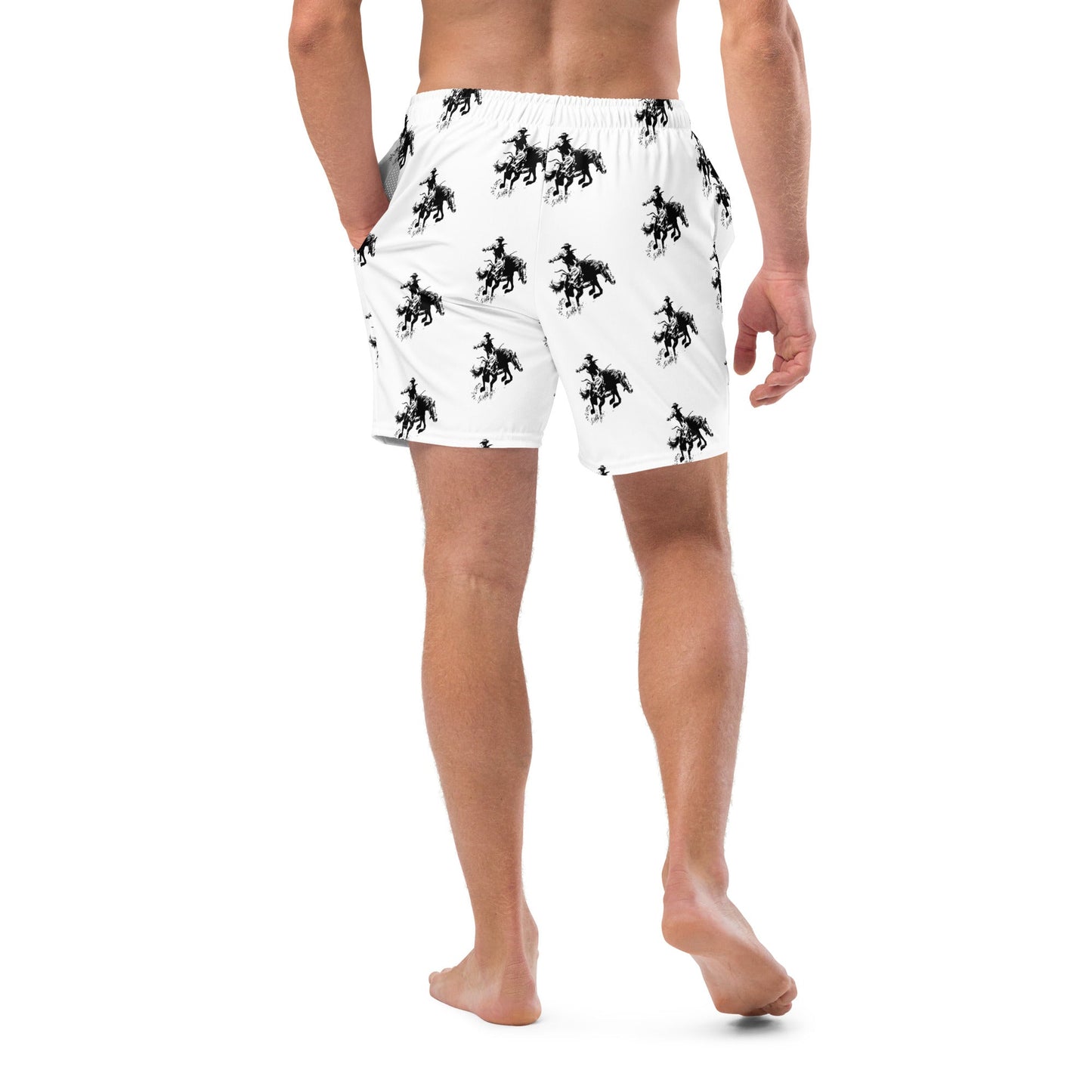 Yeehaw Rodeo Bronc Men's Swim Trunks