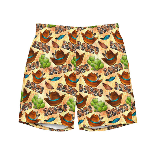 Yeehaw Rodeo Fever Men's Swim Trunks